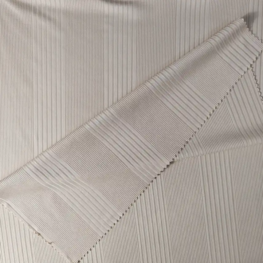 Ribbed knit fabric texture