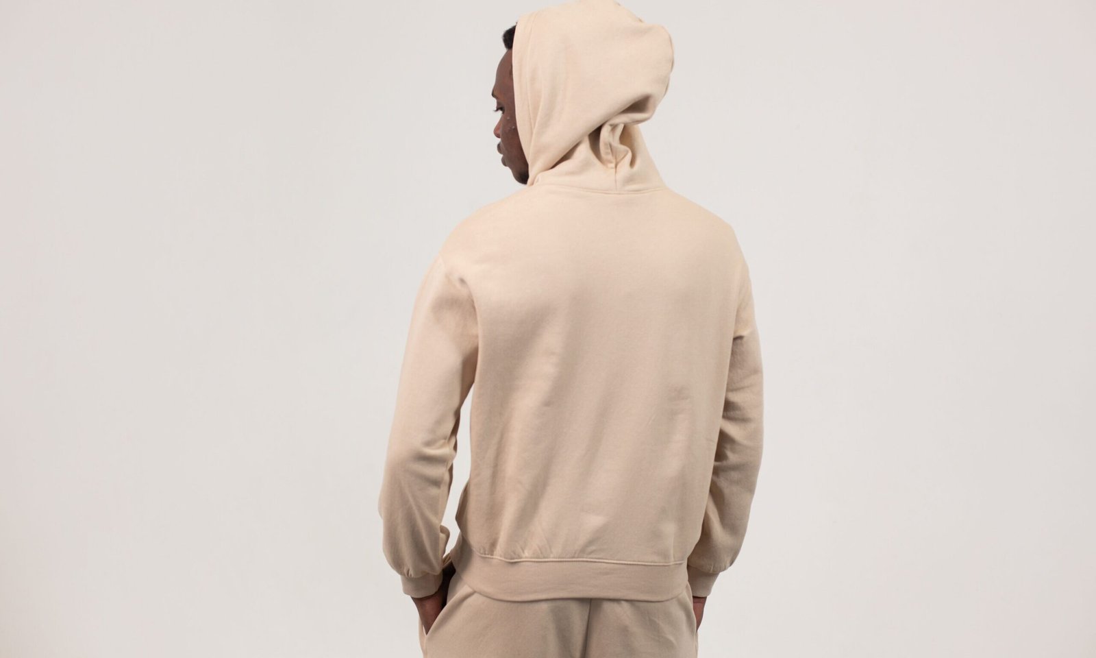 Structured knit fabric detail suitable for sweatshirts